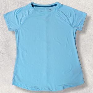 𝅺C9 BY CHAMPION WOMEN'S LIGHT BLUE ACTIVE T-SHIRT, SIZE XS